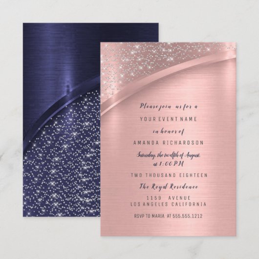 Marsala Roos Vrijgezellenfeest Birthday Sweet 16th Kaart (Voorkant / Achterkant)