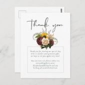 Marsala Rozen Sunflower Budget Cheap Weddenschap Briefkaart (Voorkant / Achterkant)