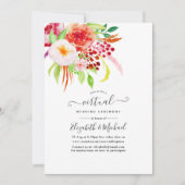 Marsala Rustic Charm Virtual Wedding Kaart (Voorkant)