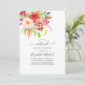 Marsala Rustic Charm Virtual Wedding Kaart (Staand voorkant)