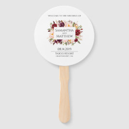 Marsala Trouwprogramma Ronde Handwaaier