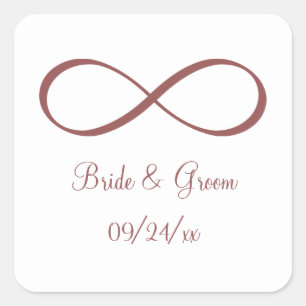 Marsala Vierkante Sticker