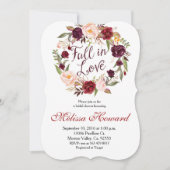 Marsala Vrijgezellenfeest Herfst-uitnodiging Kaart (Voorkant)