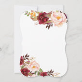 Marsala Vrijgezellenfeest Herfst-uitnodiging Kaart (Achterkant)