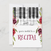 Marsala waterverf Bloemen Overweging Kaart (Voorkant)