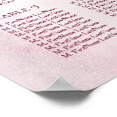 Marsala Waterverf Elegant Wedding Seating Chart Poster (Hoek)