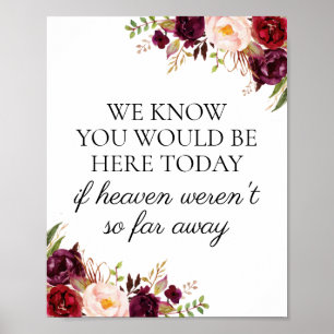 Marsala we weten dat je hier vandaag bent poster