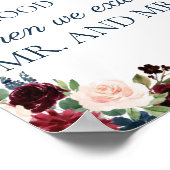 Marsala Wedding Bubbles of Good Wishes Poster (Hoek)