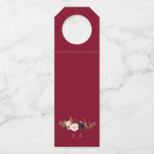 Marsala Wedding Favor Dank je Labels op het etiket (Achterkant)