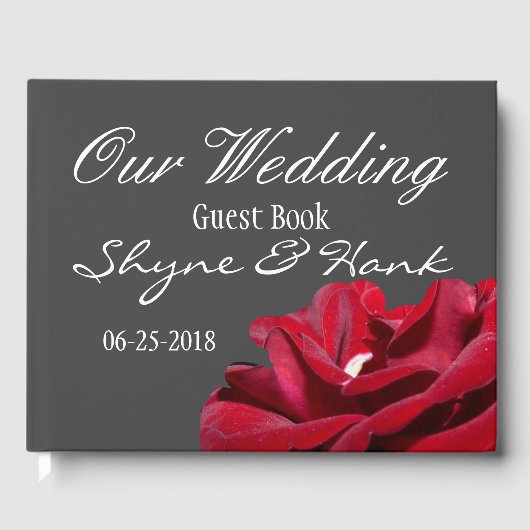 Marsala Wedding Guestbook Gastenboek (Voorkant)