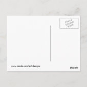 Marsala Wine Franse Typografie Flowers Briefkaart (Achterkant)