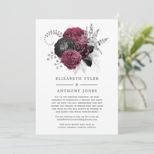 Marsala, zwarte en zilveren lijst van trekgasten aankondiging (Staand voorkant)