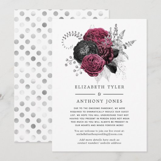 Marsala, zwarte en zilveren lijst van trekgasten aankondiging (Voorkant / Achterkant)