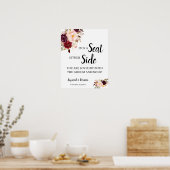 MarsalaFlower Pick a Seat Beide Side Weduwen Poster (Keuken)