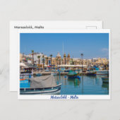 Marsaxlokk briefkaart (Voorkant / Achterkant)