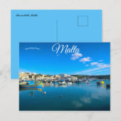 Marsaxlokk Malta Briefkaart (Voorkant / Achterkant)