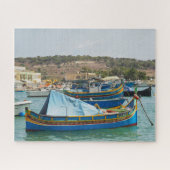 Marsaxlokk - Malta's vissersdorp Legpuzzel (Horizontaal)