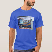 Marsaxlokk Vist Boats Malta T-shirt (Voorkant)