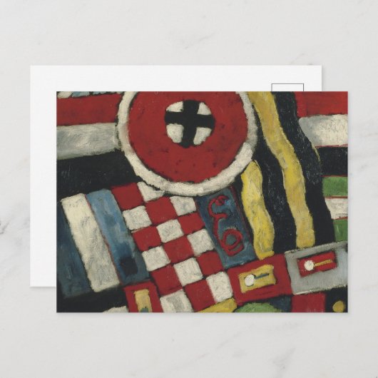 Marsden Hartley - Berlijnse onthouding Feestdagenkaart (Voorkant / Achterkant)