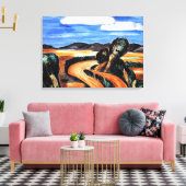 Marsden Hartley - Landscape, New Mexico Canvas Afdruk (Insitu (Woonkamer))