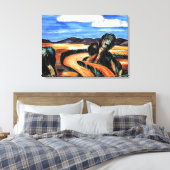 Marsden Hartley - Landscape, New Mexico Canvas Afdruk (Insitu (Slaapkamer))