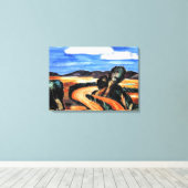 Marsden Hartley - Landscape, New Mexico Canvas Afdruk (Insitu (Houten vloer))