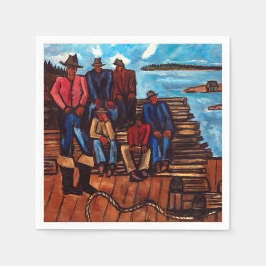 Marsden Hartley Lobster Fishermen Servet (Voorkant)