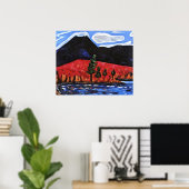 Marsden Hartley - Mount Katahdin, Maine, Poster (Thuiskantoor)