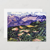 Marsden Hartley - Paarse bergen, Venetië Briefkaart (Voorkant / Achterkant)