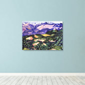 Marsden Hartley - Paarse bergen, Venetië Canvas Afdruk (Insitu (Houten vloer))