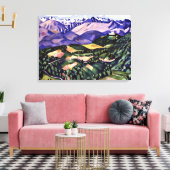 Marsden Hartley - Paarse bergen, Venetië Canvas Afdruk (Insitu (Woonkamer))