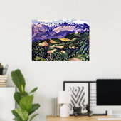 Marsden Hartley - Paarse bergen, Venetië Poster (Thuiskantoor)