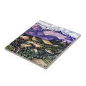 Marsden Hartley - Paarse Bergen, Venetië Tegeltje (Zijkant)