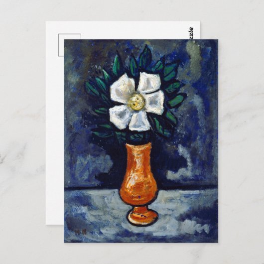 Marsden Hartley White Flower Briefkaart (Voorkant / Achterkant)