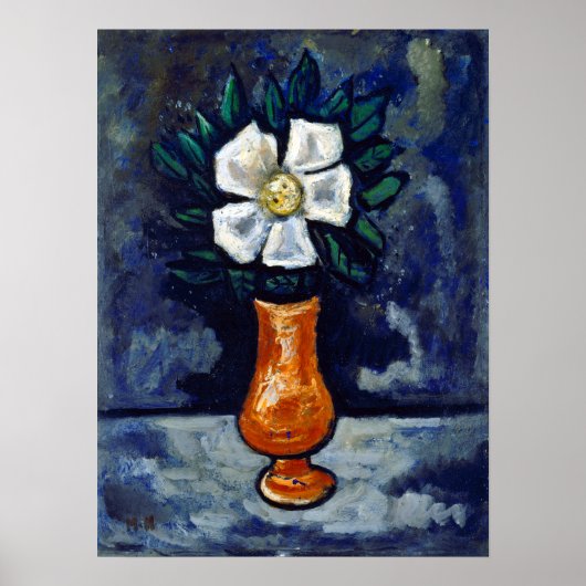 Marsden Hartley White Flower Poster (Voorkant)