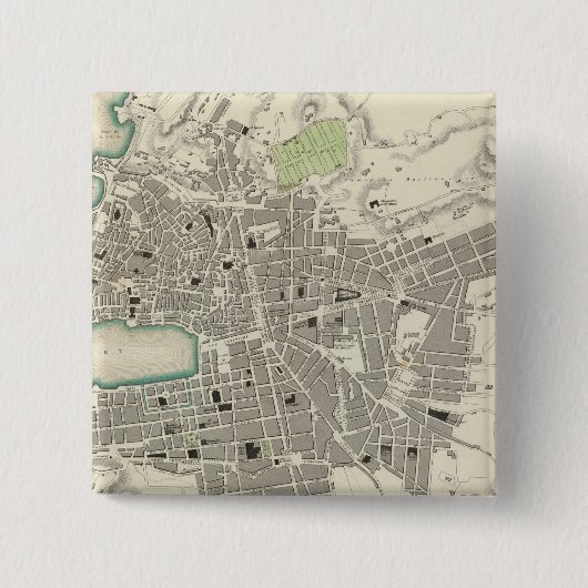 Marseille 2 vierkante button 5,1 cm (Voorkant)
