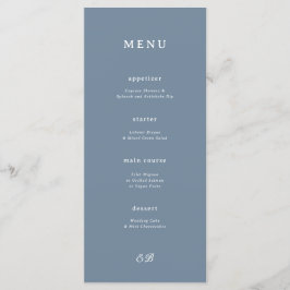 Marseille Blauw Bruiloft Menu