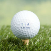 Marseille Bleu bruiloft gepersonaliseerde golfbal Golfballen (Insitu Shirt)