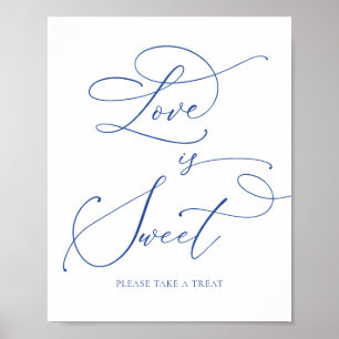 Marseille Bleu Love is Sweet Dessert Bar Poster