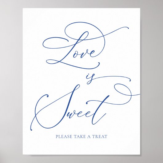Marseille Bleu Love is Sweet Dessert Bar Poster (Voorkant)