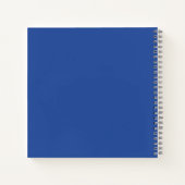 Marseille Bleu Minimalistisch bruiloft gastenboek Notitieboek (Achterkant)