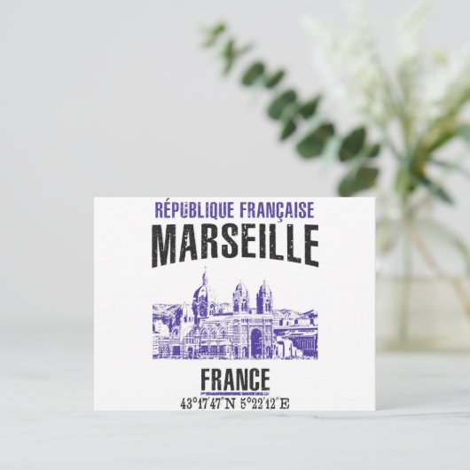 Marseille Briefkaart (Staand voorkant)