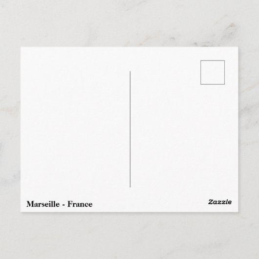 Marseille Briefkaart (Achterkant)