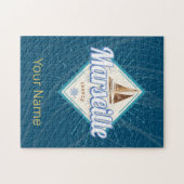 Marseille City France retro zeilschip  Legpuzzel (Horizontaal)