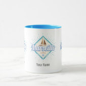 Marseille City France retro zeilschip  Mok (Midden)