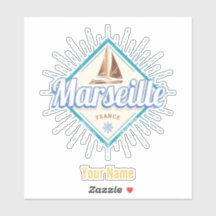 Marseille City France retro zeilschip 
