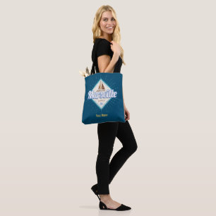 Marseille City France retro zeilschip  Tote Bag