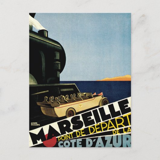 Marseille ~ Cote D'Azur Briefkaart (Voorkant)