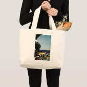 Marseille ~ Cote D'Azur Grote Tote Bag (Voorkant (product))