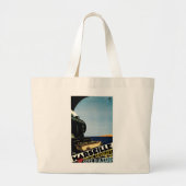 Marseille ~ Cote D'Azur Grote Tote Bag (Voorkant)